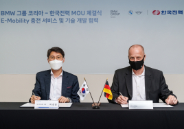 전기차 충전 더 간편해진다...BMW-한국전력,  차세대 충전서비스 PnC 개발 나선다 