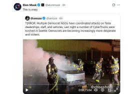 美 테슬라 사이버트럭 4대 화재...표적 범죄 가능성